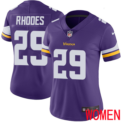 Minnesota Vikings #29 Limited Xavier Rhodes Purple Nike NFL Home Women Jersey Vapor Untouchable->minnesota vikings->NFL Jersey